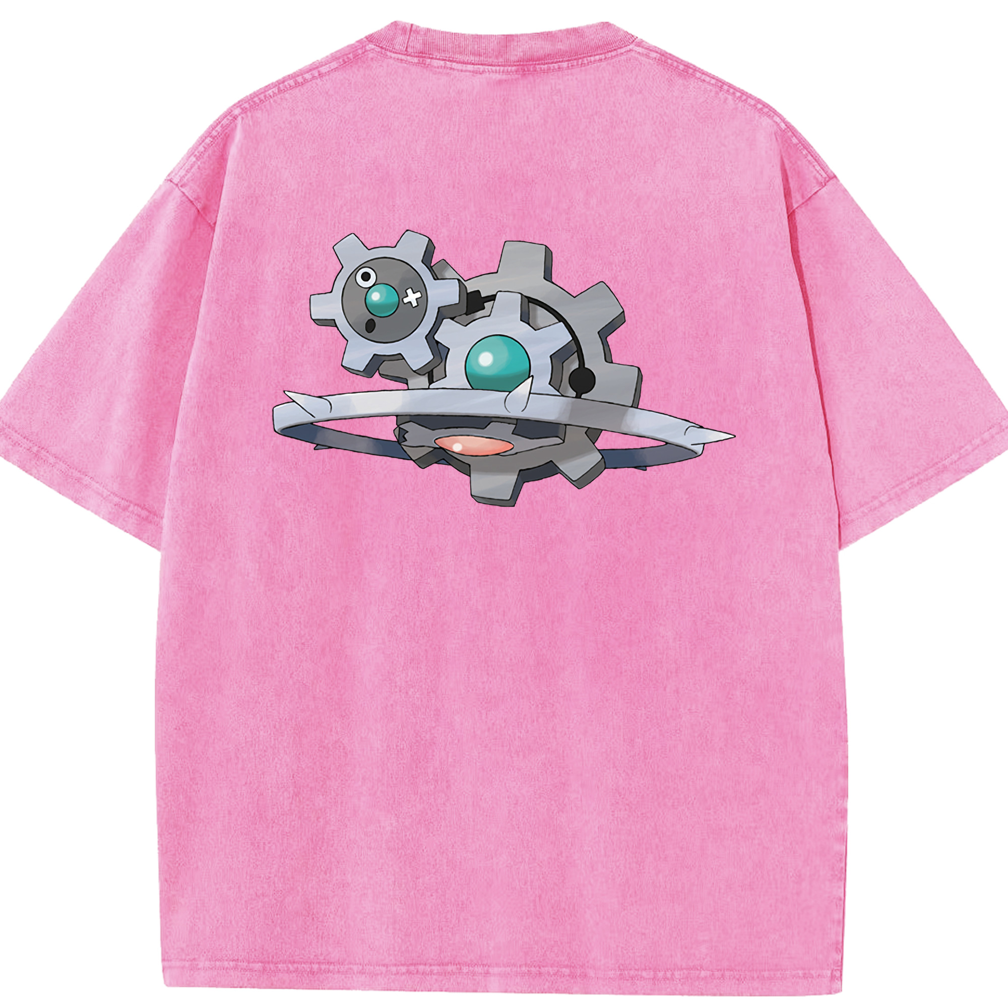（画像用） ポケットモンスター Pokémon 綿100% ヴィンテージ風 半袖Tシャツ（背面プリント）